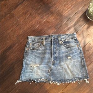 Levi's Blue Casual Mini Skirt